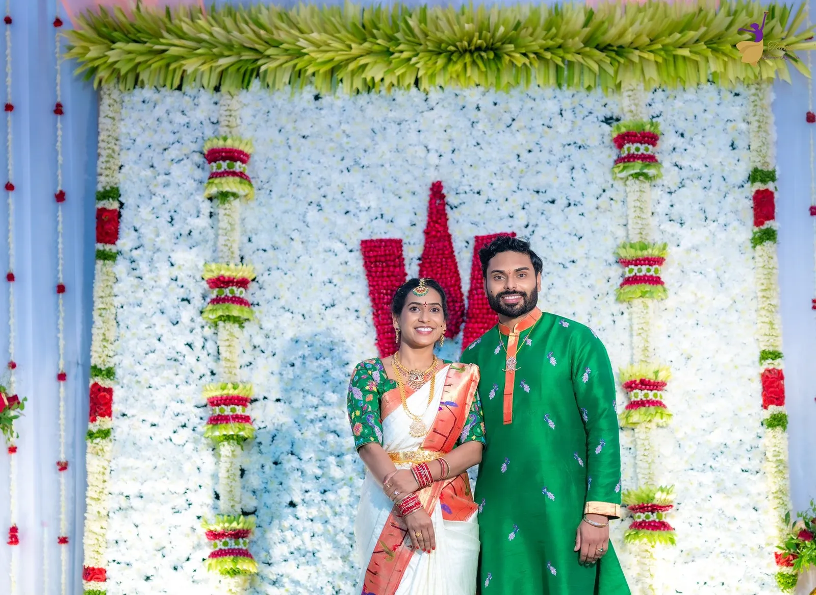 Manoj in green festive wear at Pellikoduku, Amalapuram