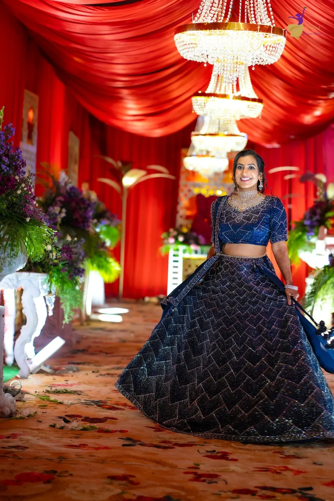 Couple candid at their Amalapuram pre-reception evening