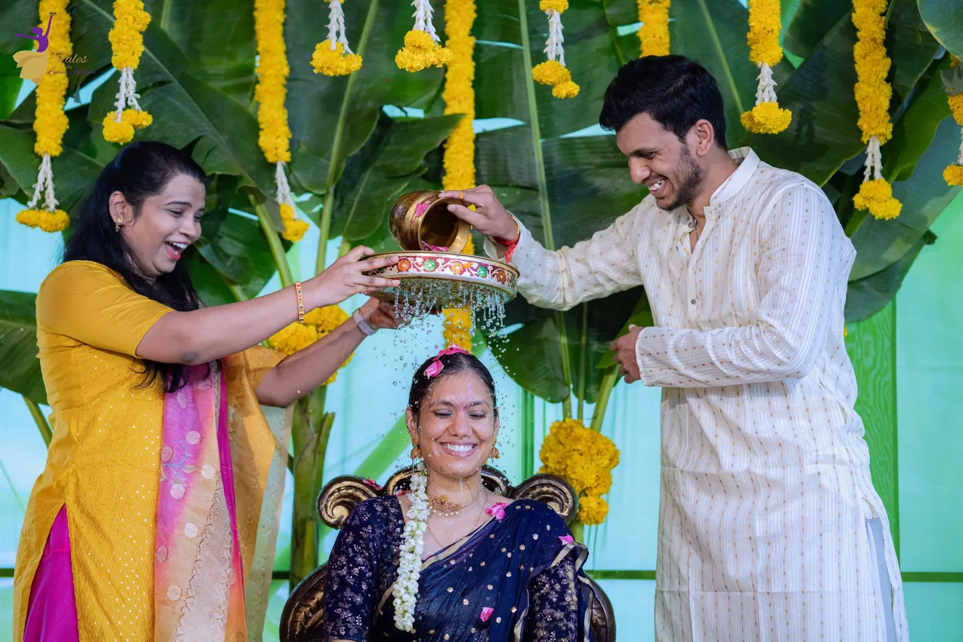Wedding stage portrait, Hyderabad