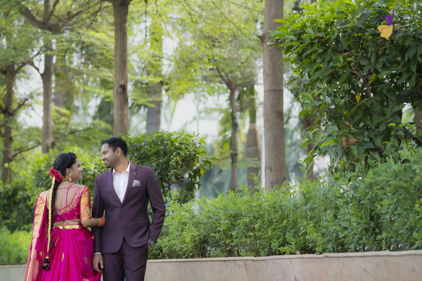 Candid couple moment at a Hyderabad event