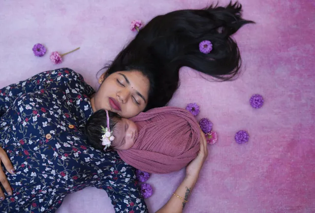 Classic baby portrait, Hyderabad baby photoshoot
