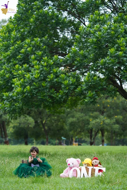 Baby on set during a Hyderabad photoshoot