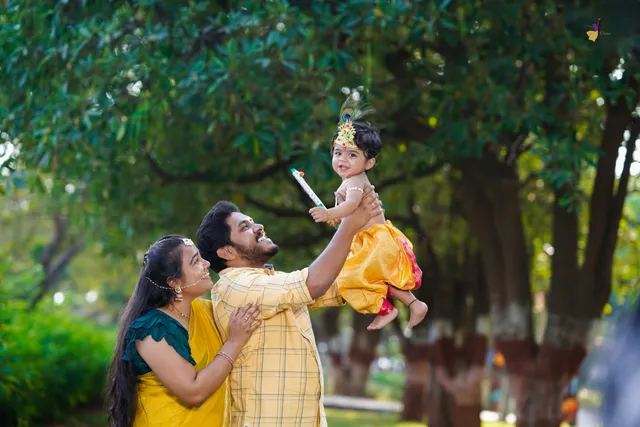 Family baby photoshoot portrait, Hyderabad