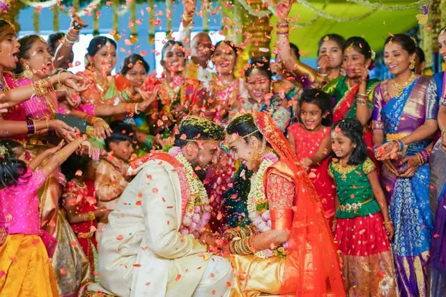 Couple on wedding day, Hyderabad