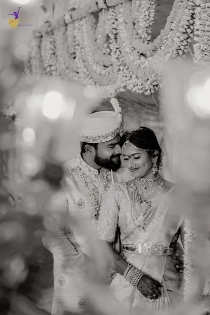 Couple during wedding blessings, Hyderabad