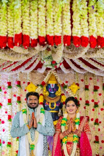 Couple during Telugu wedding, Hyderabad