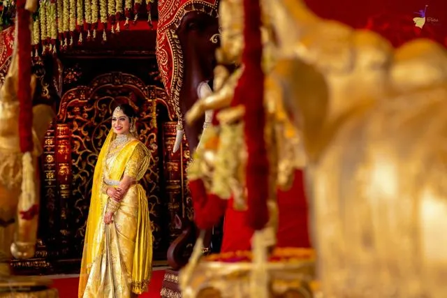 Couple at Telugu wedding ceremony, Hyderabad